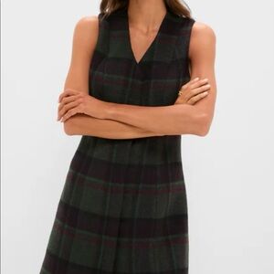 Tuckernuck Forest Plaid Wool Mercer Dress, Size 6, Worn Once